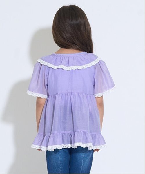 Lycee mine(リセマイン)の「シアーギャザートップス【子供服】【キッズ】【女の子】(シャツ/ブラウス・キッズ・ピンク/クリーム/ミント/ラベンダー・110cm/120cm/100cm/150cm/140cm/130cm)」の22枚目の写真