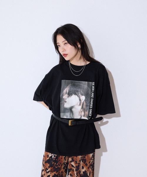 セール】ROCKフォトクラック BIG TEE/586510（Tシャツ