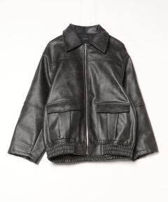 ジャケット・アウター Glowny AIR FORCE LEATHER JACKET GLOWNY/グロウニー】 AIR FORCE LEATHER JACKET（ミリタリージャケット