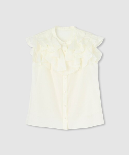 ルルウィルビー ラッフルスタンドブラウス LOULOU WILLOUGHBY】ラッフルスタンドブラウス|allureville OFFICIAL