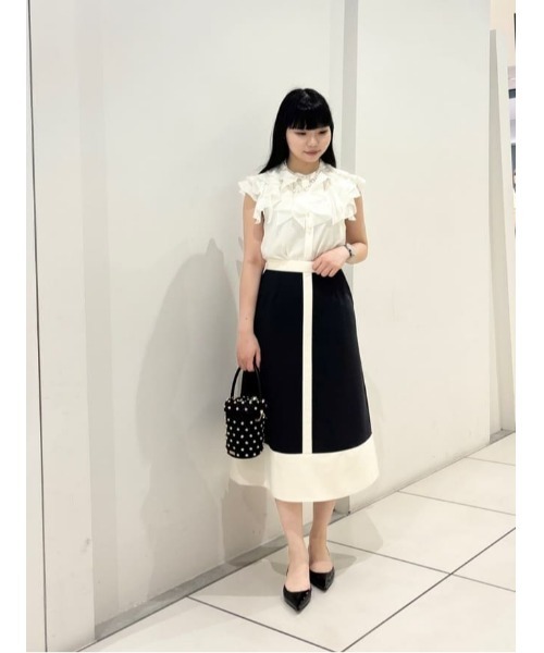 セール】【LOULOU WILLOUGHBY】ラッフルボリュームブラウス（シャツ