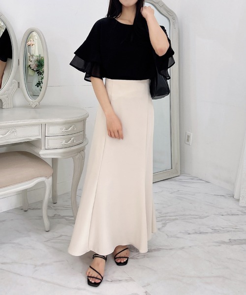 INGNI（イング）の「袖シアーフレアトップス（その他トップス・レディース・オフホワイト/ライトブルー/ブラック・M）」の17枚目の写真