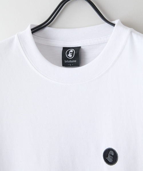 brknhome(ブロークンホーム)の「【brknhome/ブロークンホーム】サークルロゴ バックプリントTシャツ オーバーサイズ(Tシャツ/カットソー・メンズ・ホワイト/ブラック・MEDIUM/LARGE)」の11枚目の写真