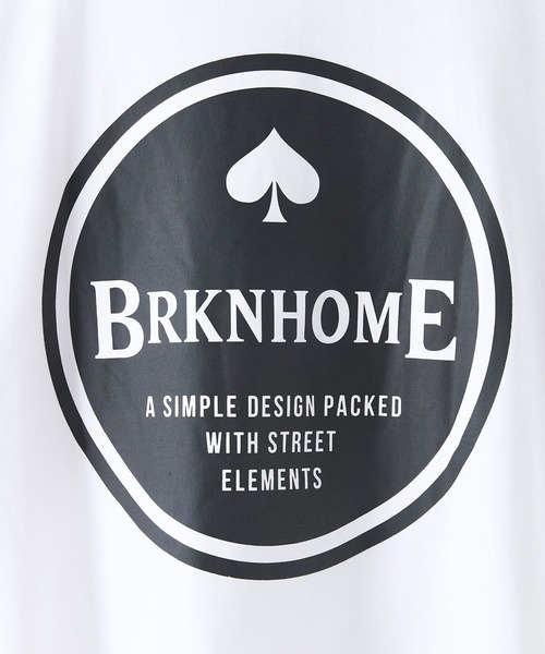 brknhome(ブロークンホーム)の「【brknhome/ブロークンホーム】サークルロゴ バックプリントTシャツ オーバーサイズ(Tシャツ/カットソー・メンズ・ホワイト/ブラック・MEDIUM/LARGE)」の6枚目の写真