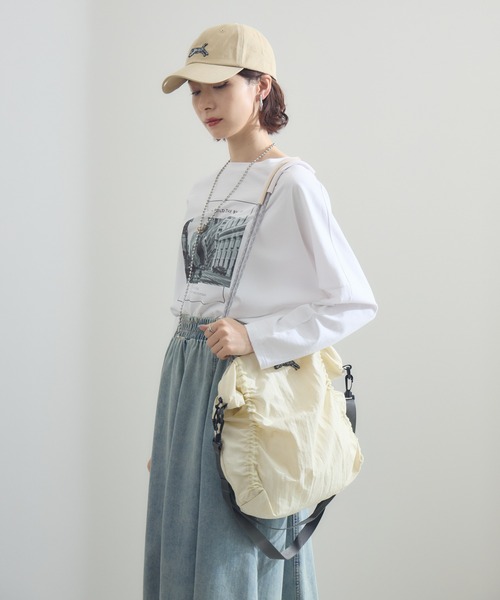 Paradise Picnic(パラダイスピクニック)の「TRANOI. 2WAY TORA BAG(トートバッグ・レディース・グレー/ブラック/アイボリー・FREE)」の6枚目の写真