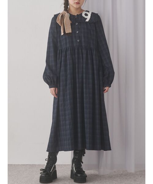 くるくるフリルカラーワンピース メリージェニー Merry Jenny くるくるフリルカラーワンピース（ワンピース）｜merry jenny（メリー