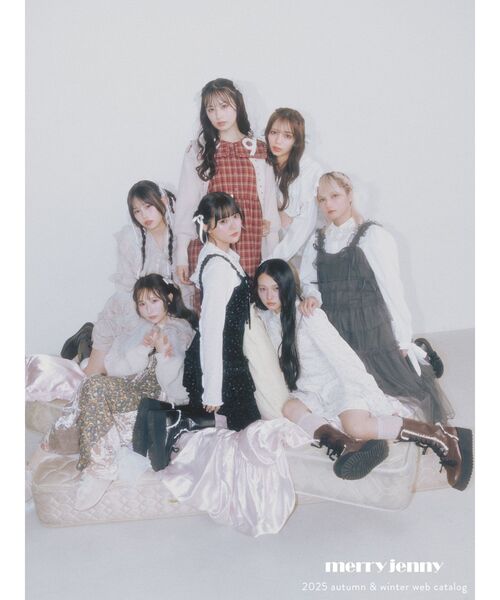 merry jenny（メリージェニー）の「くるくるフリルカラーワンピース（ワンピース・レディース・ネイビー/ブラウン/レッド・FREE）」の7枚目の写真