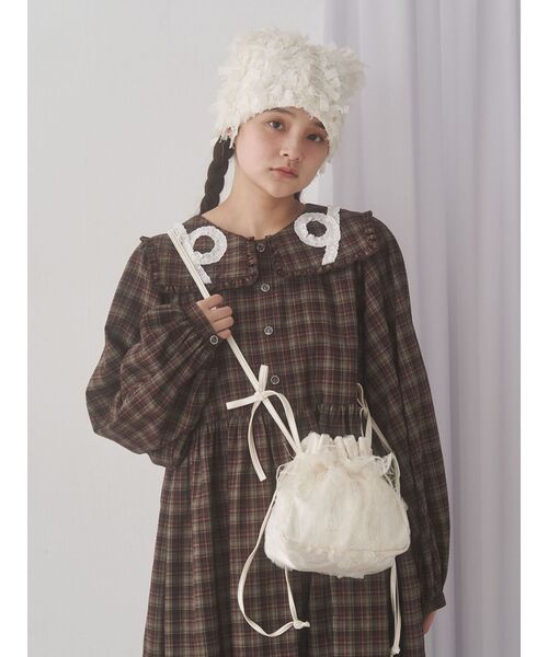 くるくるフリルカラーワンピース（ワンピース）｜merry jenny（メリー