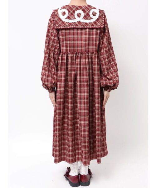 くるくるフリルカラーワンピース（ワンピース）｜merry jenny（メリー