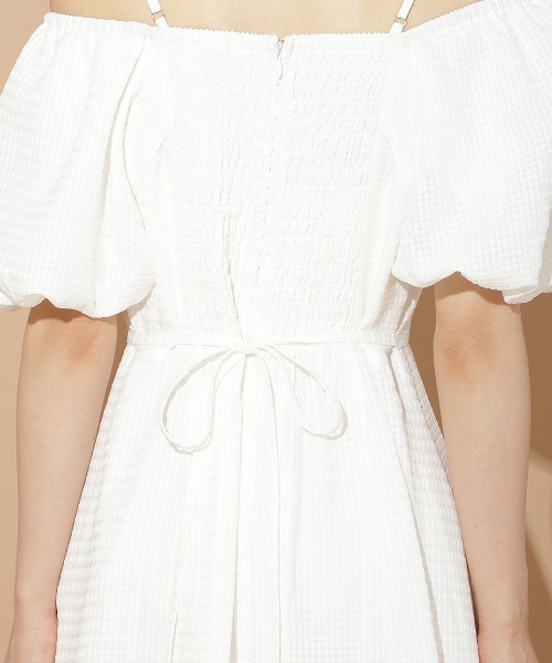 WILLSELECTION(ウィルセレクション)の「バルーンスリーブティアードワンピース(ワンピース・レディース・ブラック系その他/オフホワイト/ブラック・FREE)」の22枚目の写真