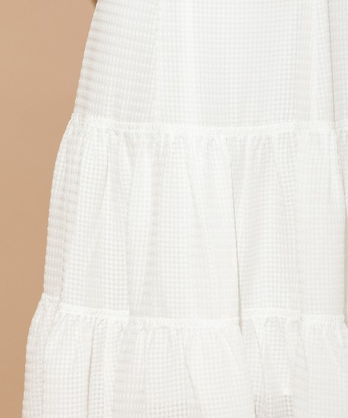 WILLSELECTION(ウィルセレクション)の「バルーンスリーブティアードワンピース(ワンピース・レディース・ブラック系その他/オフホワイト/ブラック・FREE)」の21枚目の写真