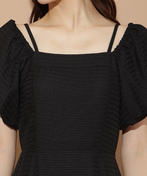 WILLSELECTION(ウィルセレクション)の「バルーンスリーブティアードワンピース(ワンピース・レディース・ブラック系その他/オフホワイト/ブラック・FREE)」の16枚目の写真