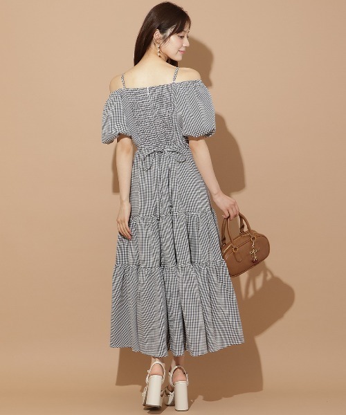 WILLSELECTION(ウィルセレクション)の「バルーンスリーブティアードワンピース(ワンピース・レディース・ブラック系その他/オフホワイト/ブラック・FREE)」の12枚目の写真