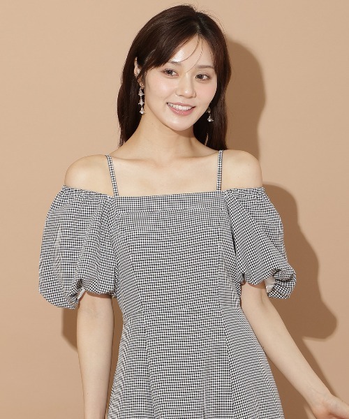 WILLSELECTION(ウィルセレクション)の「バルーンスリーブティアードワンピース(ワンピース・レディース・ブラック系その他/オフホワイト/ブラック・FREE)」の11枚目の写真