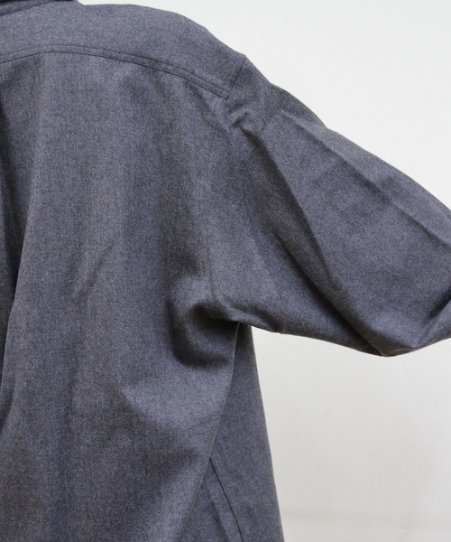 THE SHINZONE（ザ　シンゾーン）の「THE SHINZONE/シンゾーン　ウールダディシャツ　WOOL DADDY SHIRT（シャツ/ブラウス・レディース・チャコールグレー/ネイビー・FREE）」の12枚目の写真