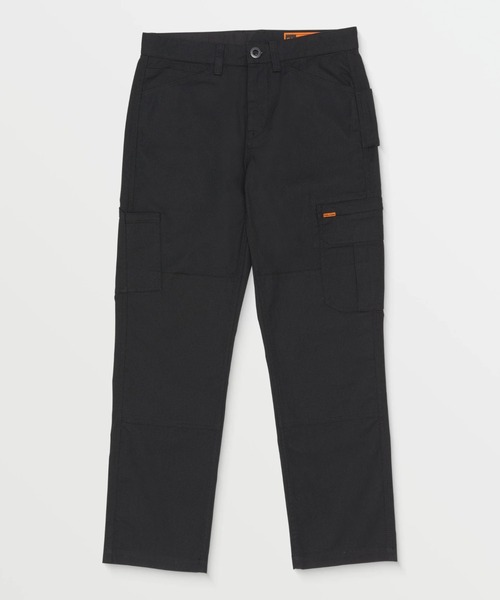 VOLCOM(ボルコム)の「【VOLCOM/ボルコム】 Workwear Gage Work Pants /リラックスフィットサイドポケットカーゴワークパンツ(カーゴパンツ・メンズ・ブラック・32inch/34inch/36inch)」の3枚目の写真