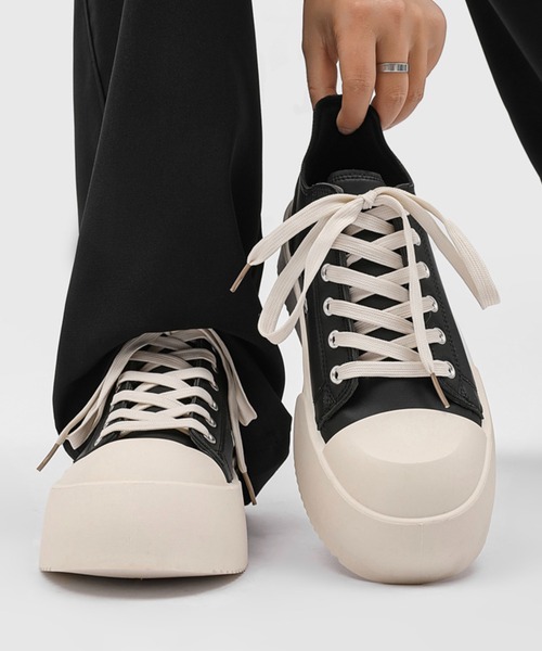 セール】厚底 レザースニーカー WO25S13SH09【WB ORIGINALS