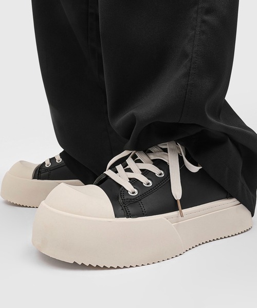 WESTBOY(ウエストボーイ)の「厚底 レザースニーカー WO25S13SH09【WB ORIGINALS】(スニーカー・メンズ・ブラック・44/41/42/43)」の2枚目の写真