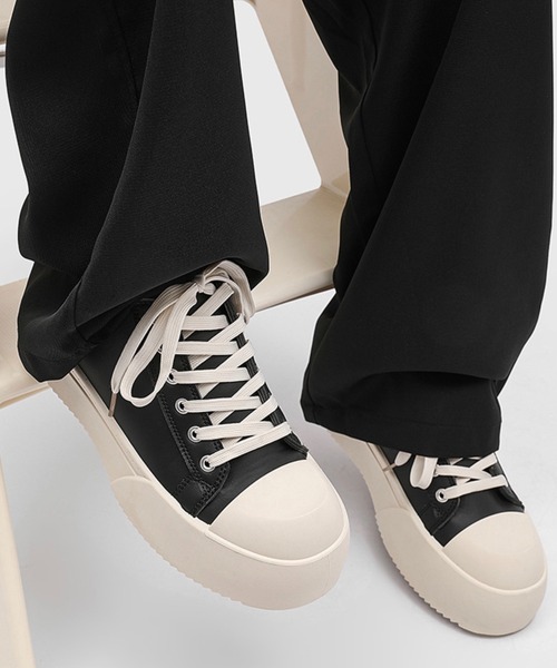 WESTBOY(ウエストボーイ)の「厚底 レザースニーカー WO25S13SH09【WB ORIGINALS】(スニーカー・メンズ・ブラック・44/41/42/43)」の5枚目の写真