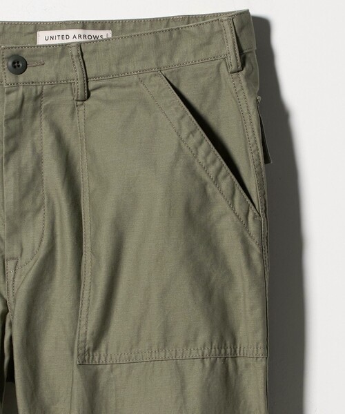 UNITED ARROWS（ユナイテッドアローズ）の「オーガニックコットン バックサテン ファティーグパンツ（その他パンツ・メンズ・オリーブ・M/XL/L/S）」の13枚目の写真