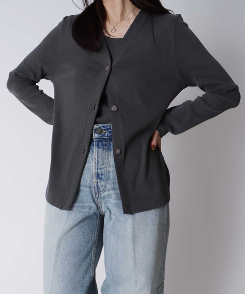 Sugar Rose / pigment slit cardigan(ピグメントスリットカーディガン)