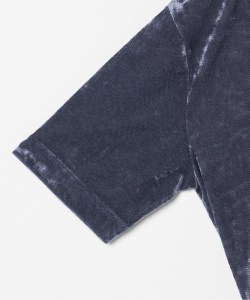 HELIOPOLE(エリオポール)の「SHEER VELOUR TEE(Tシャツ/カットソー・レディース・ダークブラウン/アイボリー/ブルー・38)」の7枚目の写真