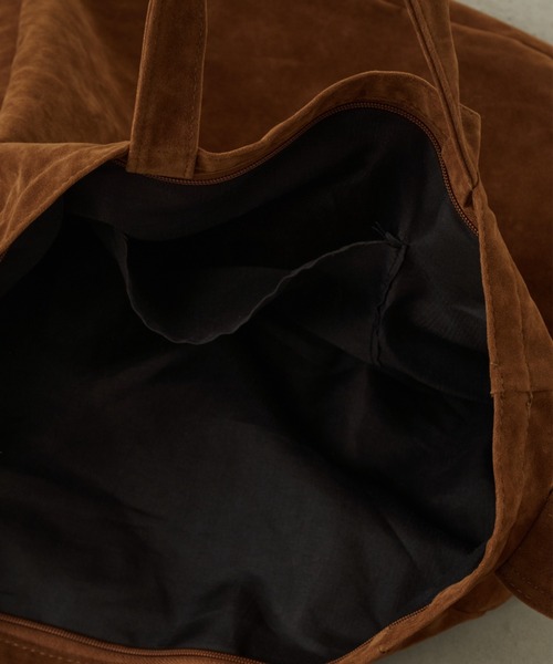 Unitage（ユニテージ）の「フェイクスウェードBIGトート（トートバッグ・レディース・ダークブラウン/ブラウン・FREE）」の10枚目の写真