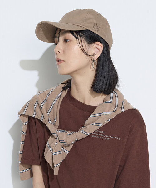 K.T KIYOKO TAKASE（キヨコタカセ）の「ワンポイント刺繍 キャップ（キャップ・レディース・カーキ/チャコール/キャメル・FREE）」の13枚目の写真
