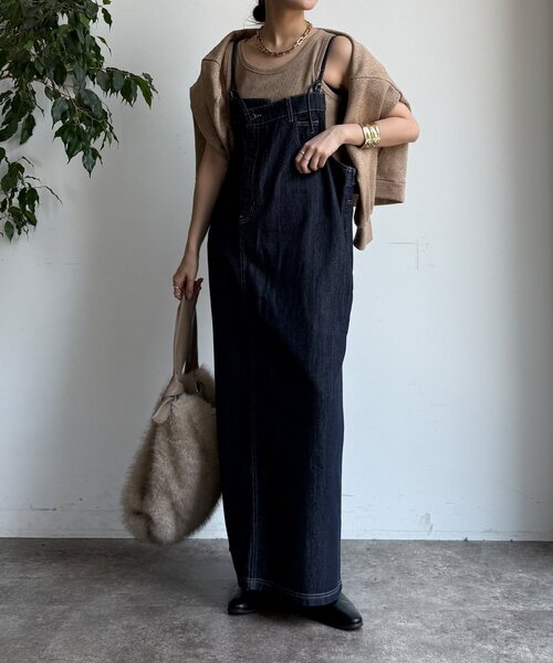 DouDou（ドゥドゥ）の「【WEB限定】デニムジャンスカ（ワンピース・レディース・ネイビー・FREE/SHORT）」の9枚目の写真