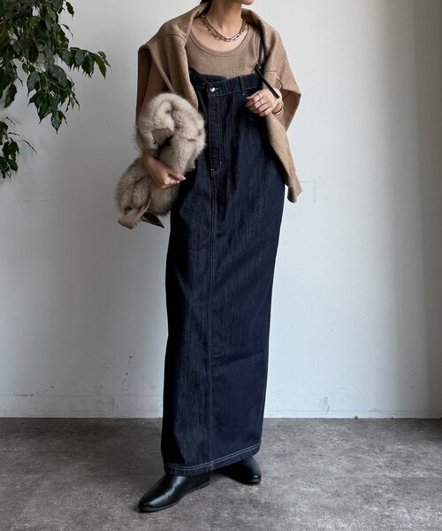 DouDou（ドゥドゥ）の「【WEB限定】デニムジャンスカ（ワンピース・レディース・ネイビー・FREE/SHORT）」の10枚目の写真