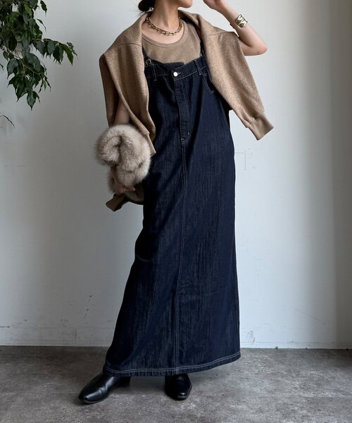 DouDou（ドゥドゥ）の「【WEB限定】デニムジャンスカ（ワンピース・レディース・ネイビー・FREE/SHORT）」の11枚目の写真