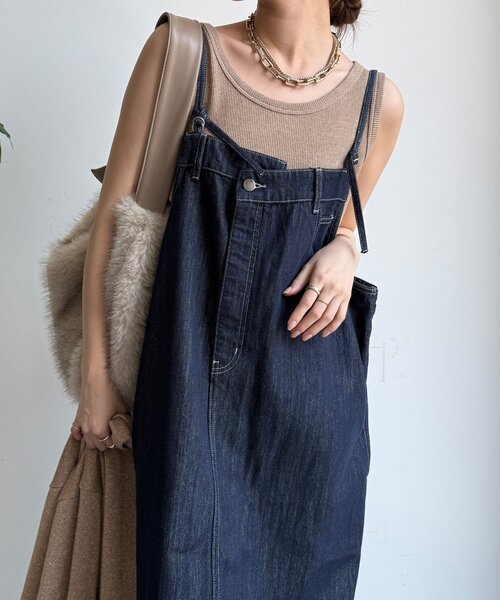 DouDou（ドゥドゥ）の「【WEB限定】デニムジャンスカ（ワンピース・レディース・ネイビー・FREE/SHORT）」の15枚目の写真