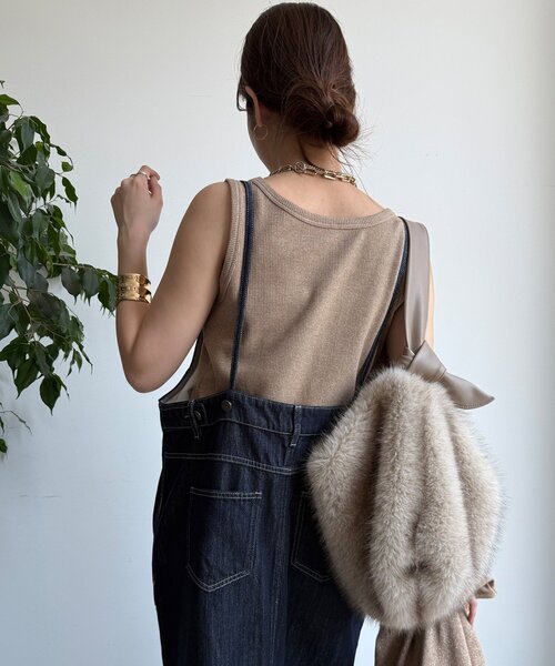 DouDou（ドゥドゥ）の「【WEB限定】デニムジャンスカ（ワンピース・レディース・ネイビー・FREE/SHORT）」の17枚目の写真