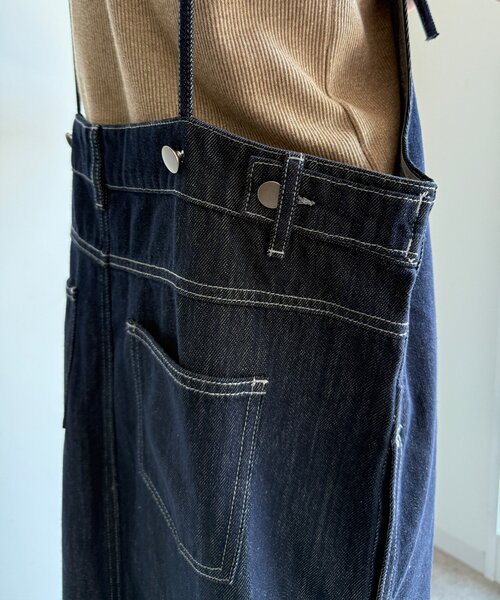 DouDou（ドゥドゥ）の「【WEB限定】デニムジャンスカ（ワンピース・レディース・ネイビー・FREE/SHORT）」の5枚目の写真