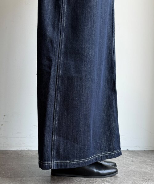 DouDou（ドゥドゥ）の「【WEB限定】デニムジャンスカ（ワンピース・レディース・ネイビー・FREE/SHORT）」の4枚目の写真