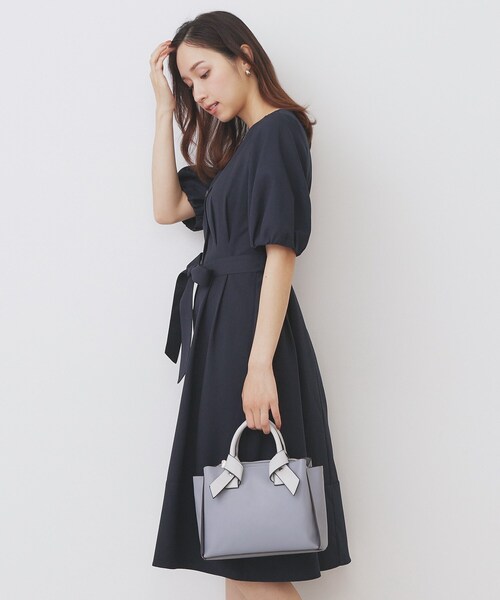 index（インデックス）の「タックパフスリーブワンピース【洗濯機洗い可/イージーアイロン】（ワンピース・レディース・ブラウン系その他/キャメル/ネイビー・42/40/38/36）」の21枚目の写真