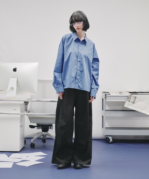 SELLE GLANT(セレグランテ)の「ASSORT BASIC REGULAR SHIRT/アソートベーシックレギュラーシャツ(シャツ/ブラウス・メンズ・アイボリー/ブルー・SMALL/MEDIUM/LARGE)」の9枚目の写真