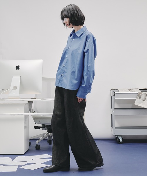 SELLE GLANT(セレグランテ)の「ASSORT BASIC REGULAR SHIRT/アソートベーシックレギュラーシャツ(シャツ/ブラウス・メンズ・アイボリー/ブルー・SMALL/MEDIUM/LARGE)」の11枚目の写真