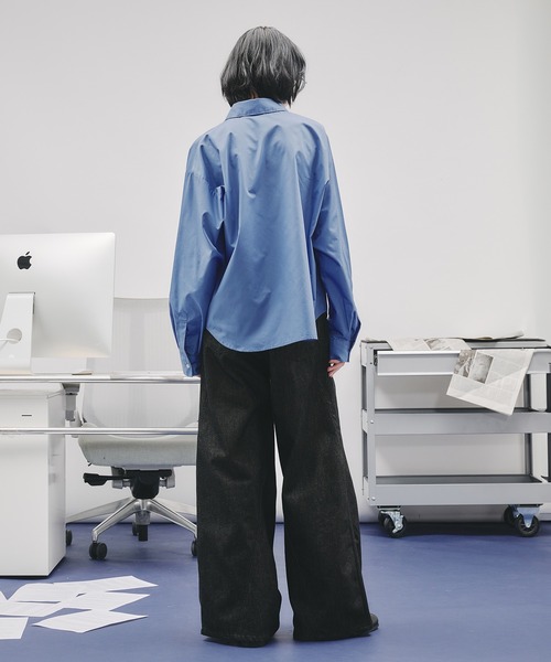 SELLE GLANT(セレグランテ)の「ASSORT BASIC REGULAR SHIRT/アソートベーシックレギュラーシャツ(シャツ/ブラウス・メンズ・アイボリー/ブルー・SMALL/MEDIUM/LARGE)」の12枚目の写真