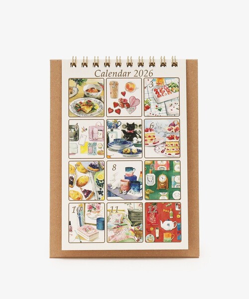 Afternoon Tea（アフタヌーンティー）の「卓上水彩カレンダー（手帳/メモ帳・レディース・ホワイト・ONE SIZE）」の2枚目の写真