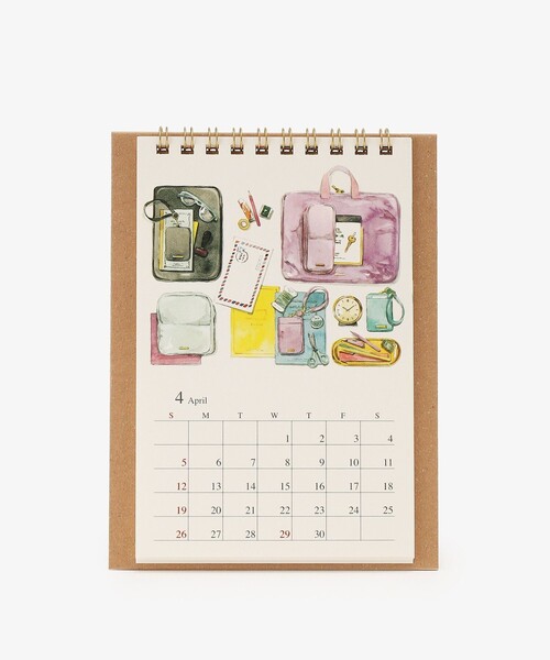 Afternoon Tea（アフタヌーンティー）の「卓上水彩カレンダー（手帳/メモ帳・レディース・ホワイト・ONE SIZE）」の3枚目の写真