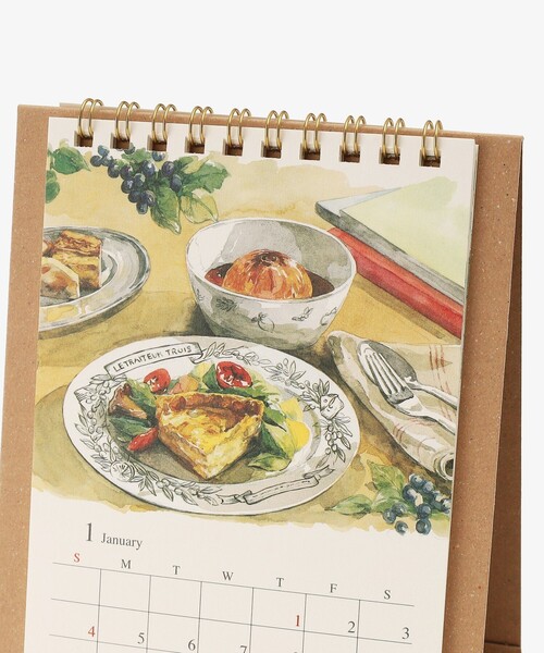 Afternoon Tea（アフタヌーンティー）の「卓上水彩カレンダー（手帳/メモ帳・レディース・ホワイト・ONE SIZE）」の5枚目の写真