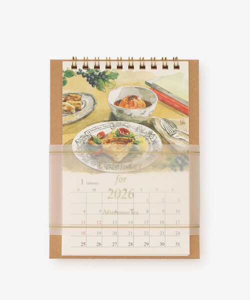 Afternoon Tea（アフタヌーンティー）の「卓上水彩カレンダー（手帳/メモ帳・レディース・ホワイト・ONE SIZE）」の6枚目の写真