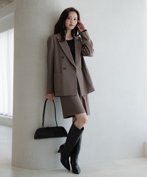 Andemiu（アンデミュウ）の「セットハーフパンツ（その他パンツ・レディース・ネイビー/モカ・SMALL/MEDIUM）」の4枚目の写真