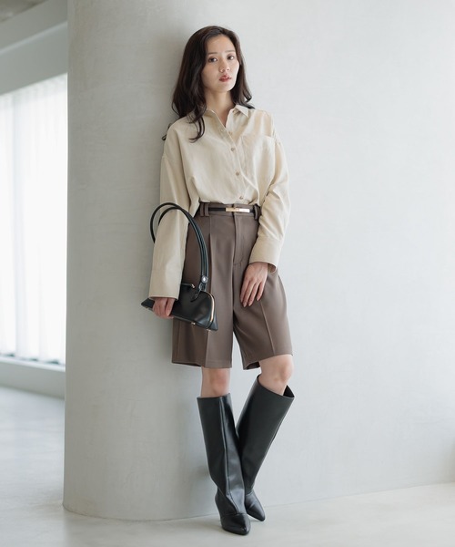 Andemiu（アンデミュウ）の「セットハーフパンツ（その他パンツ・レディース・ネイビー/モカ・SMALL/MEDIUM）」の5枚目の写真