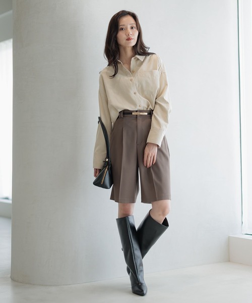 Andemiu（アンデミュウ）の「セットハーフパンツ（その他パンツ・レディース・ネイビー/モカ・SMALL/MEDIUM）」の6枚目の写真