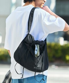 【未開封、タグ付き】ドローストリング ショルダーバッグ ユニクロ公式 | ドローストリングショルダーバッグ