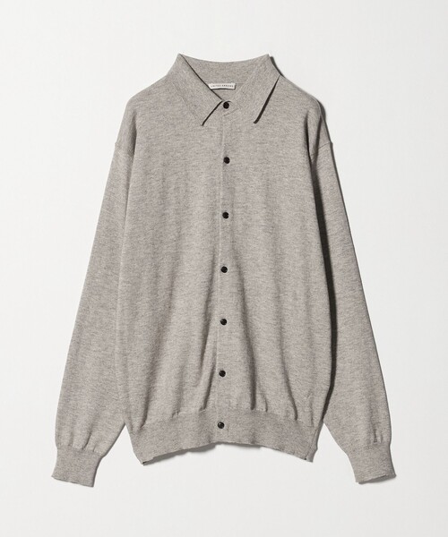 UNITED ARROWS（ユナイテッドアローズ）の「ピマコットン アルパカ ポロカラー カーディガン（カーディガン/ボレロ・メンズ・ライトグレー/ターコイズブルー系・XL/L/M/S）」の10枚目の写真