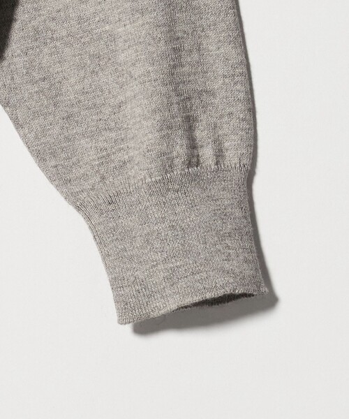 UNITED ARROWS（ユナイテッドアローズ）の「ピマコットン アルパカ ポロカラー カーディガン（カーディガン/ボレロ・メンズ・ライトグレー/ターコイズブルー系・XL/L/M/S）」の13枚目の写真