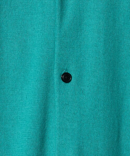 UNITED ARROWS（ユナイテッドアローズ）の「ピマコットン アルパカ ポロカラー カーディガン（カーディガン/ボレロ・メンズ・ライトグレー/ターコイズブルー系・XL/L/M/S）」の18枚目の写真